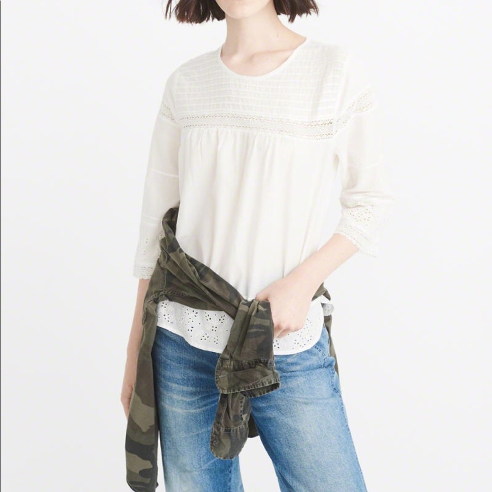 White Abercrombie Blouse